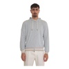 Hooded Zip Cardigan Cotton Elastic Contrast