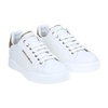 Portofino Sneakers White Leather Logo Pearl