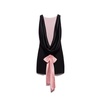 Black Short Dress with Scoop Neckline