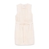 Beige Sleeveless V-Neck Sweater