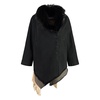 Fur Collar Parka with Asymmetric Hem