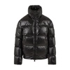 Black Quilted Coat with Zippered Side Pockets