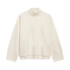 Soft Merino Wool Stand-Up Collar Jumper