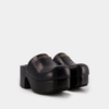 Zoe Leather Mules - Noir Black