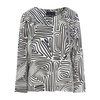 Haru Blouse with Beetle Tracks Print
