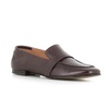 Dark Brown Leather Loafer Shoe