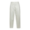 Linen Straight Leg Pants with Pences