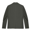 Green Linen-Blend Blazer Button-Front