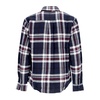 Checkered Long Sleeve Shirt Navy Blue