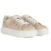 Embossed Leather Sneakers with Love Birds