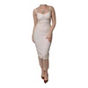 Sheer Tulle Bustier Midi Dress