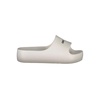 White Polyethylene Platform Slippers with Logo