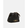 Soft Bucket Bag with Initials Insignia