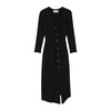 Midi dress with button detail