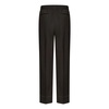 Brown Wool Trousers with Elasticated Waist