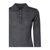 Grey Tricot Sweater with Shirt Collar