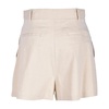 Linen Blend Elastic Waist Shorts