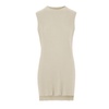 Ribbed Long Vest Ivory