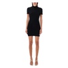 Black Mock Neck T-Shirt Dress
