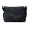 Black Tote Bag Leather Cotton Blend