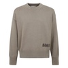 Embroidered cotton and wool sweater