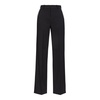 Contrasting Satin Wide-Leg Trousers