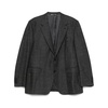Charcoal Grey Buttoned Jacket with Pockets