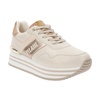 Geo Map Print Sneakers in Faux Leather
