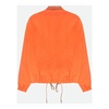 Orange Zip-Up Jacket with Elastic Cuffs