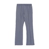 Blue Striped Flared Bottom Pants