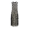 Silk Midi Dress Sleeveless Italy Made