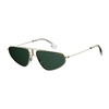 Gold Metal Sunglasses with Green Gradient