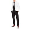White Zip Logo Puffer Coat