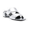 Silver Sandals with Padded Design
