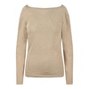 Gold Lamé Sweater with Draped Back