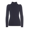 Cut Out Shoulder Blouse Dark Midnight