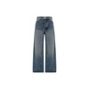 Embossed Detail Mid-Rise Relaxed Fit Jeans