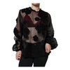 Floral Mesh Long Sleeve Blouse
