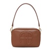 Elegant Cognac Leather Shoulder Bag