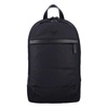 Black Nylon Backpack with Leather Trims