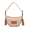 Leather-Trim Shoulder Bag with Tassel Detail