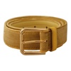Velvet Gold Metal Logo Belt