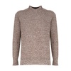 Beige Mouliné Cashmere Turtleneck