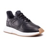 Black Leather Sneakers for Men