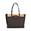 Mixed Fabric Polyethylene Handbag