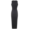 Deep Black Evie Long Dress