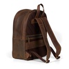 Brown Leather Backpack with Outer Pocket