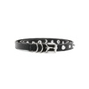 Black Leather Belt with Spikes