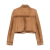Brown Button-Up Cropped Jacket