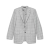 Checkered Blazer with Button Closure
